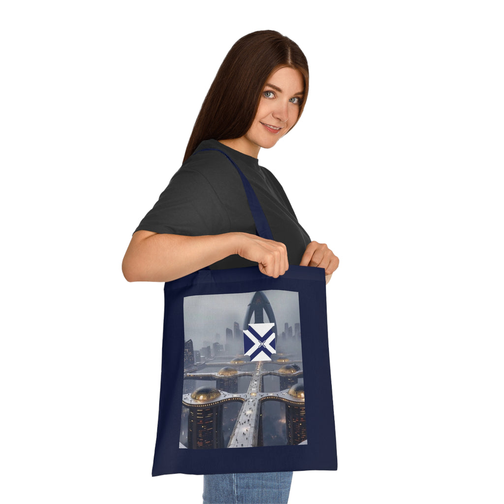 Xt Cotton Tote — Minimal Monogram Canvas Carryall