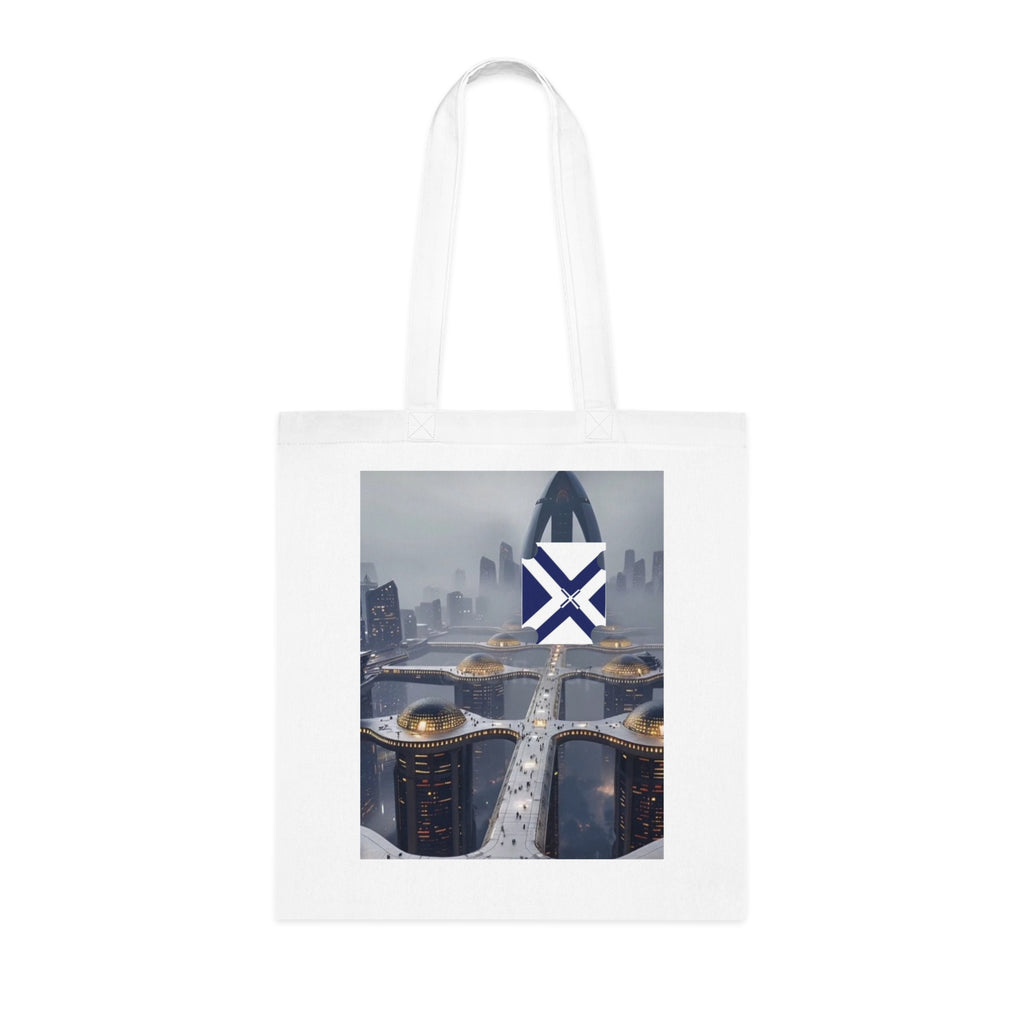 Xt Cotton Tote — Minimal Monogram Canvas Carryall