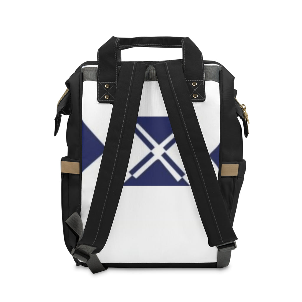 XT3 Backpack – Multifunctional Parent & Baby Travel Bag with Navy Geometric Print