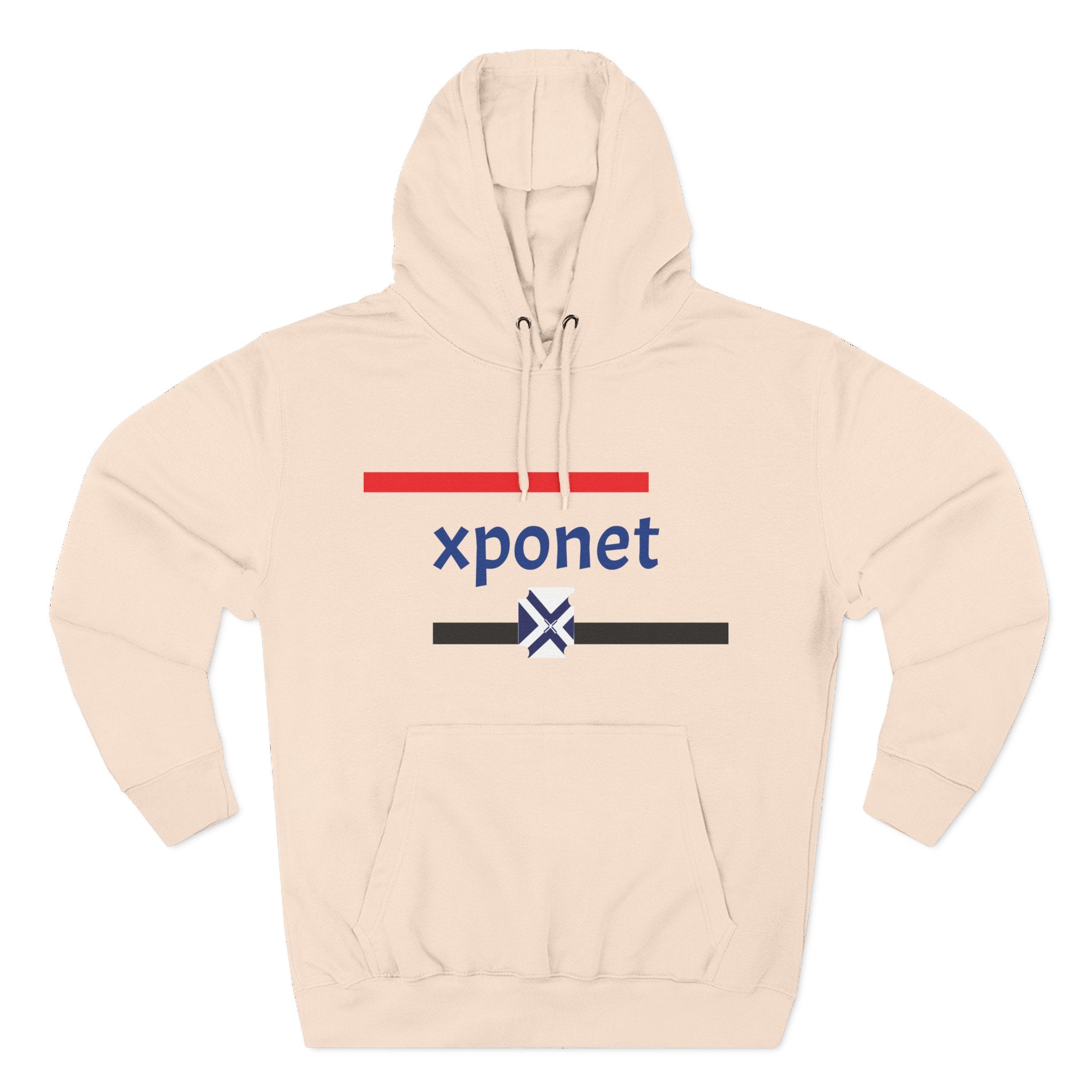 Three-Panel Fleece Hoodie