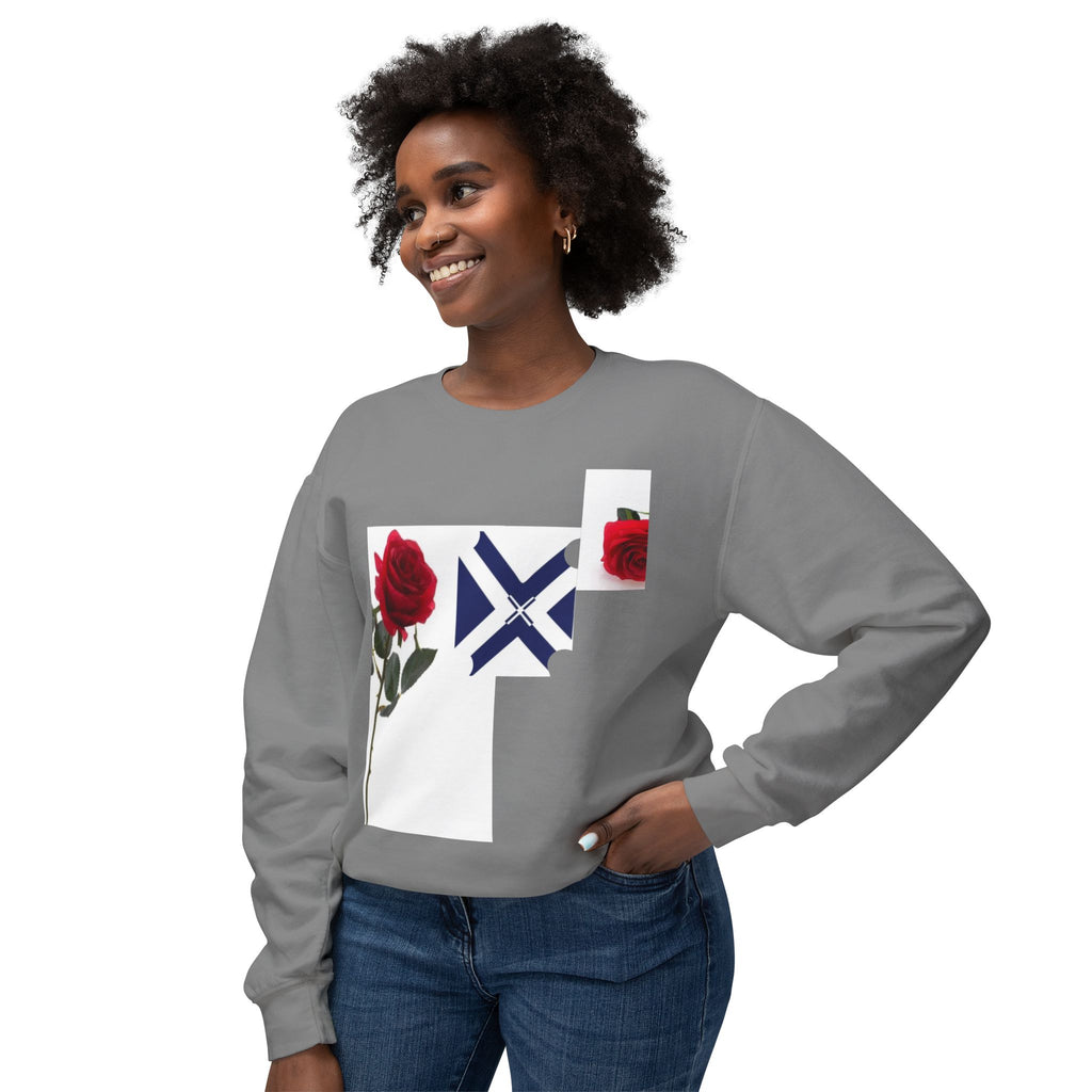 Rose & Saltire Crewneck Sweatshirt —XT Rose Graphic Sweatshirt