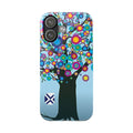 Colorful Bloom Tree Slim Phone Case — Vibrant Floral Art Protective Cover