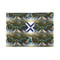 Island Waterfall Pattern Accessory Pouch — Nautical Crest Travel Cosmetic Bag
