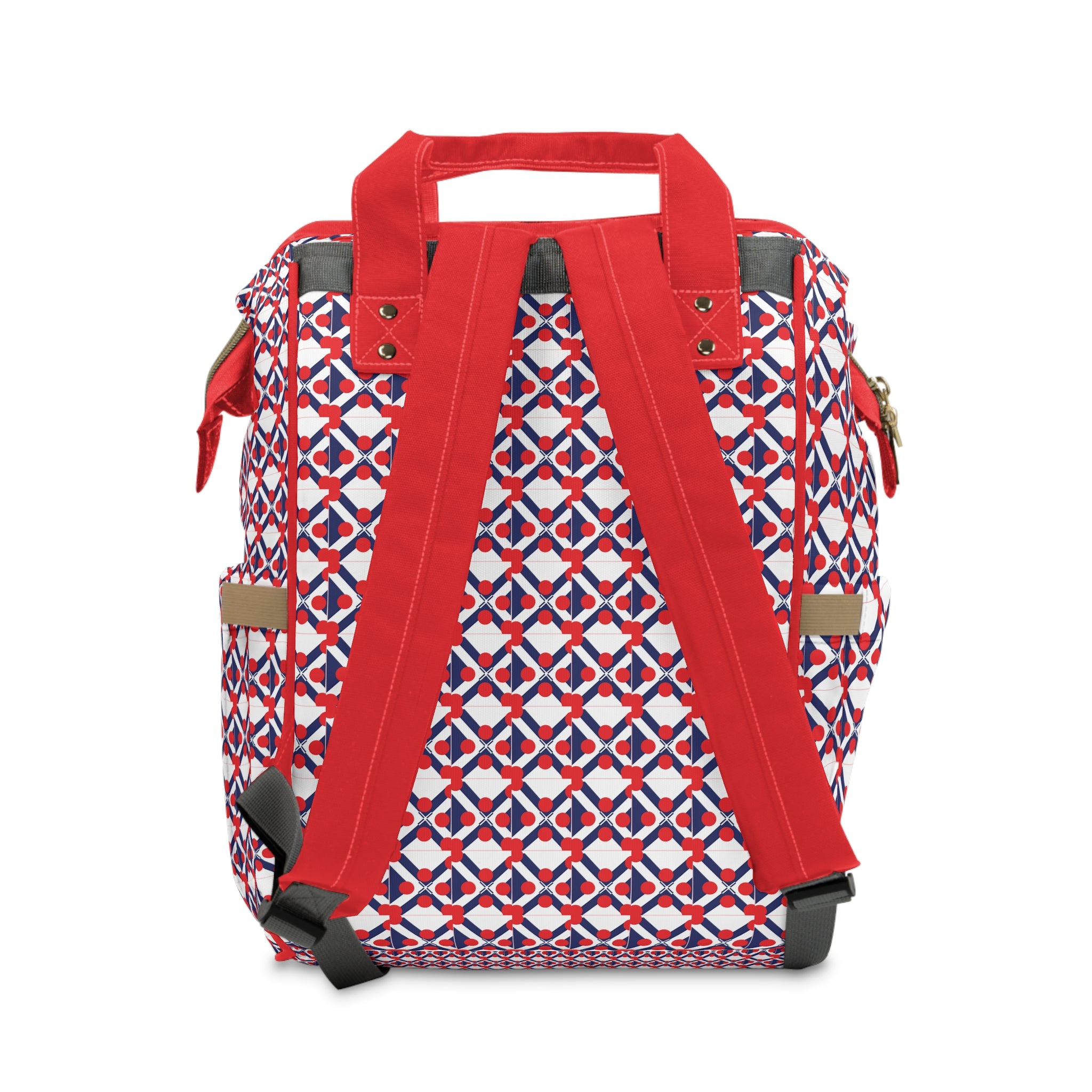 XT9 Diaper Backpack — Red Multifunctional Baby Bag with Changing Mat