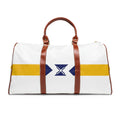 Waterproof Weekend Duffle Bag — Yellow Stripe & Nautical X Travel Tote