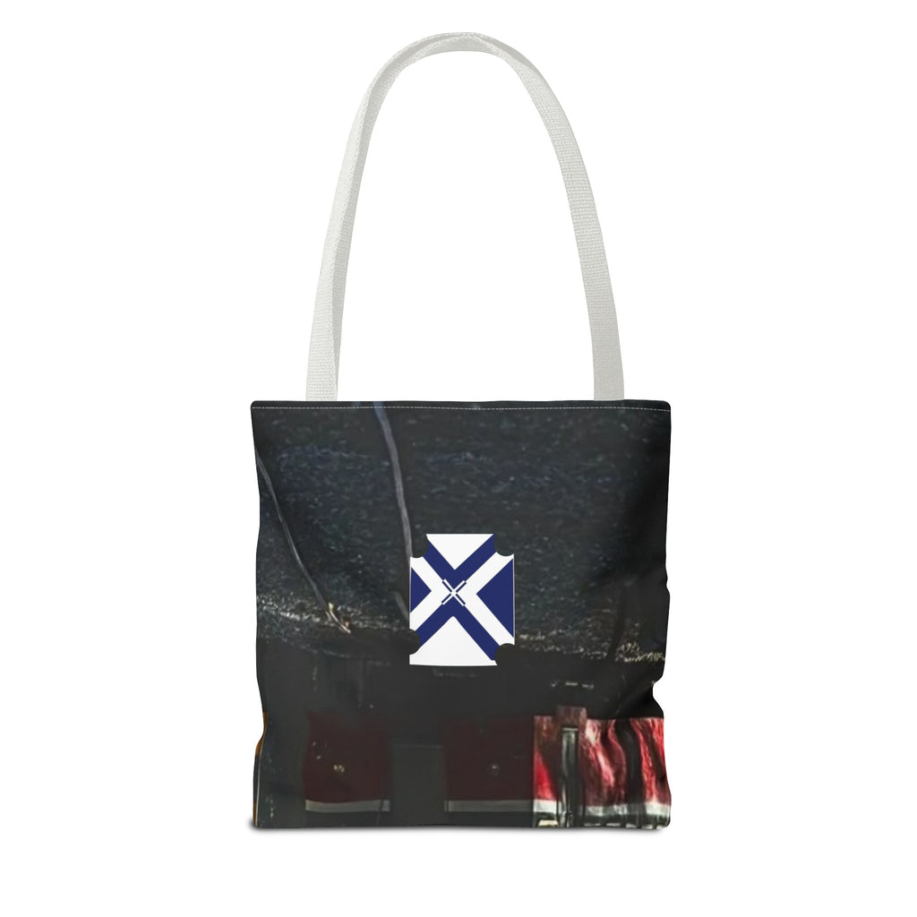 Scenic Night Drive Tote Bag — Forest Road Photography Print