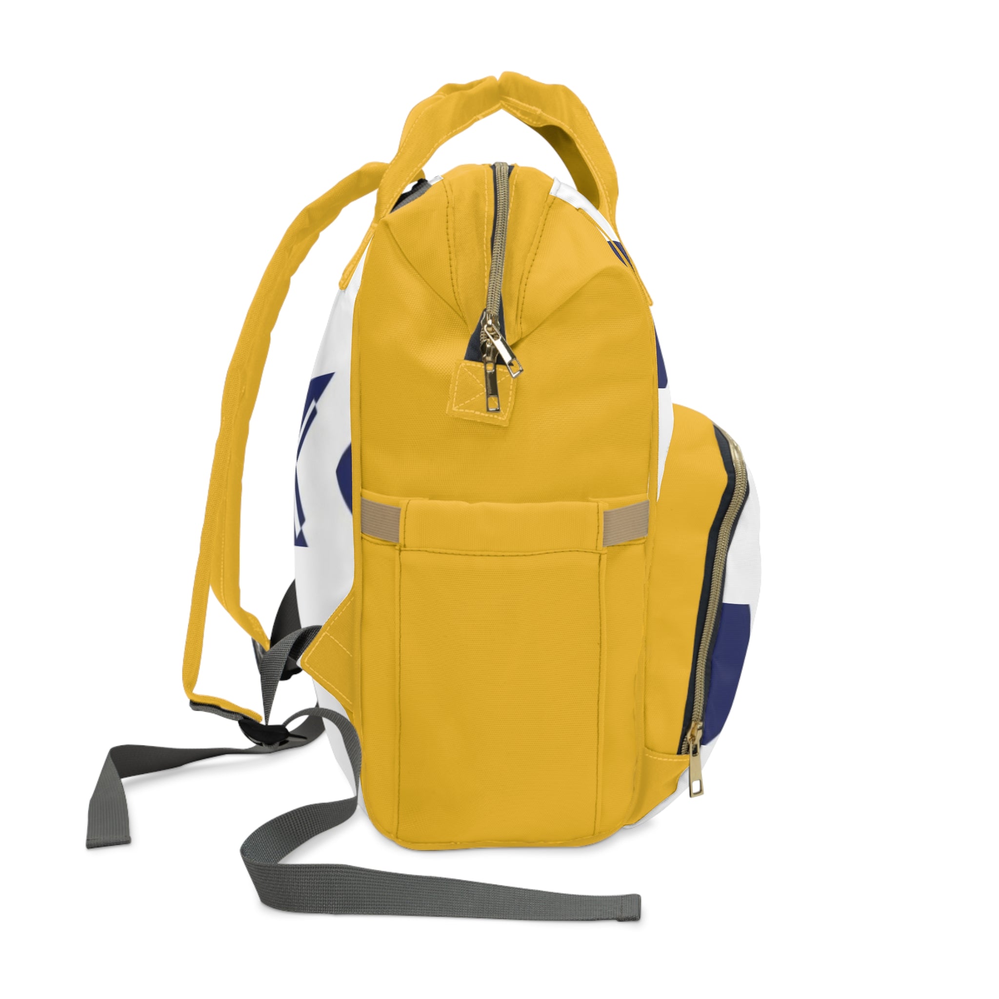 Yellow Multifunctional Diaper Backpack with XT3 Design