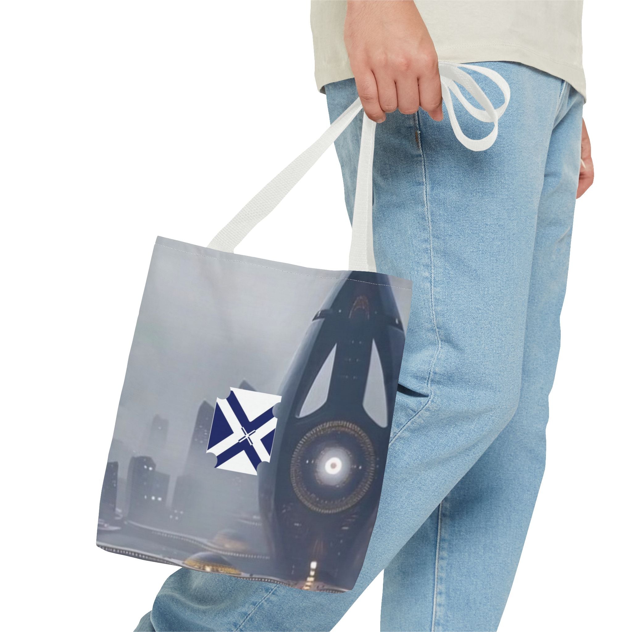 XT City Night Tote Bag — AOP Urban Skyline Design
