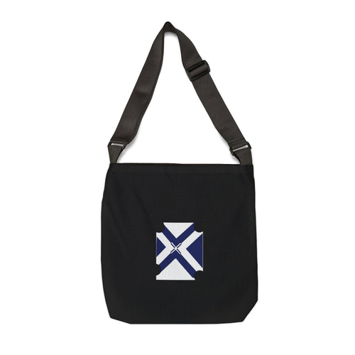 Adjustable Tote Bag - Scottish Saltire Cross Minimalist Flag Design