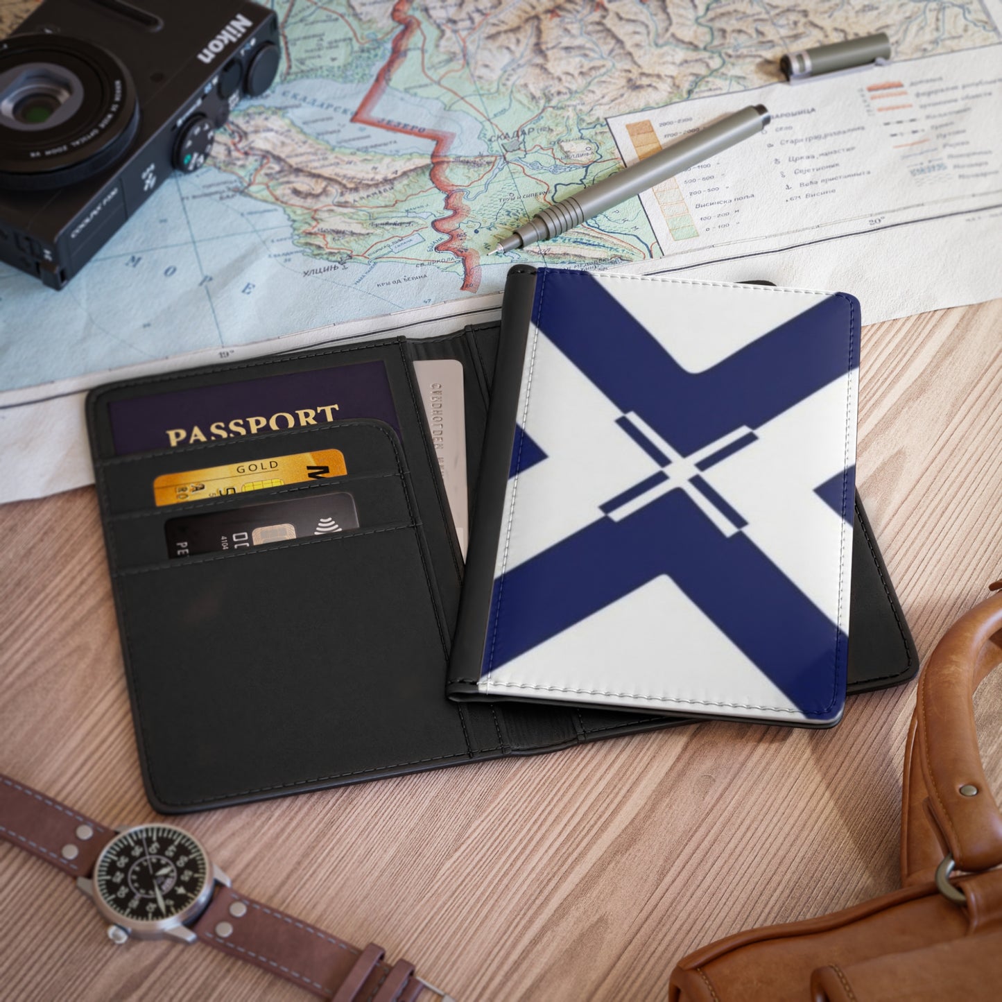 Stylish Passport Cover, Travel Accessory for Adventurers, Ideal for Vacations, Gifts for Travelers, Personalized Travel Wallet