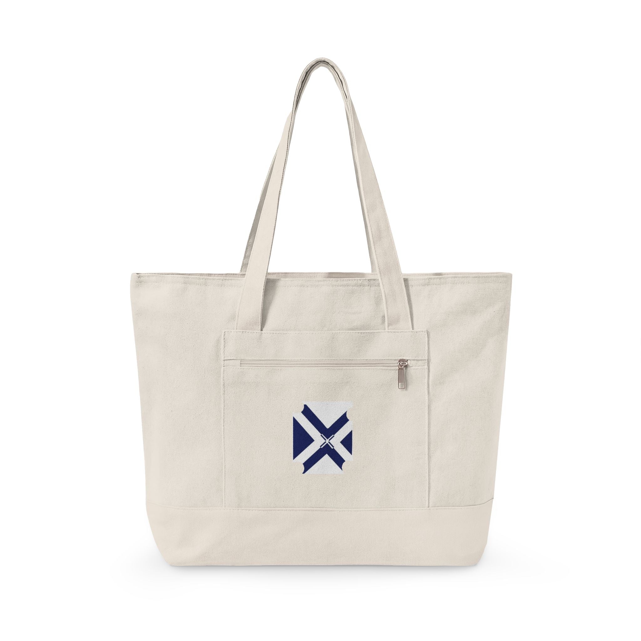 XT7 Zippered Canvas Tote — Durable Everyday Shoulder Bag