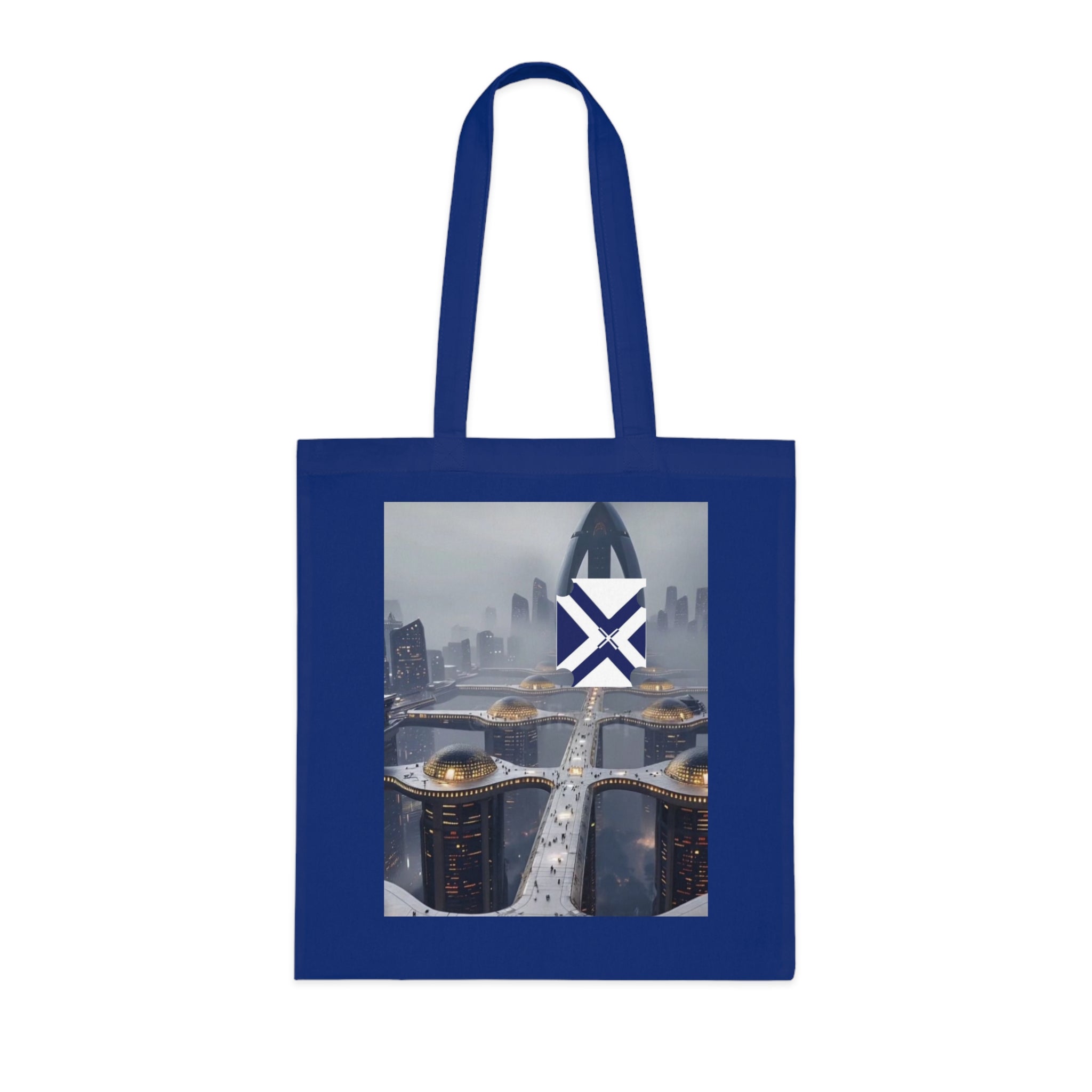 Xt Cotton Tote — Minimal Monogram Canvas Carryall
