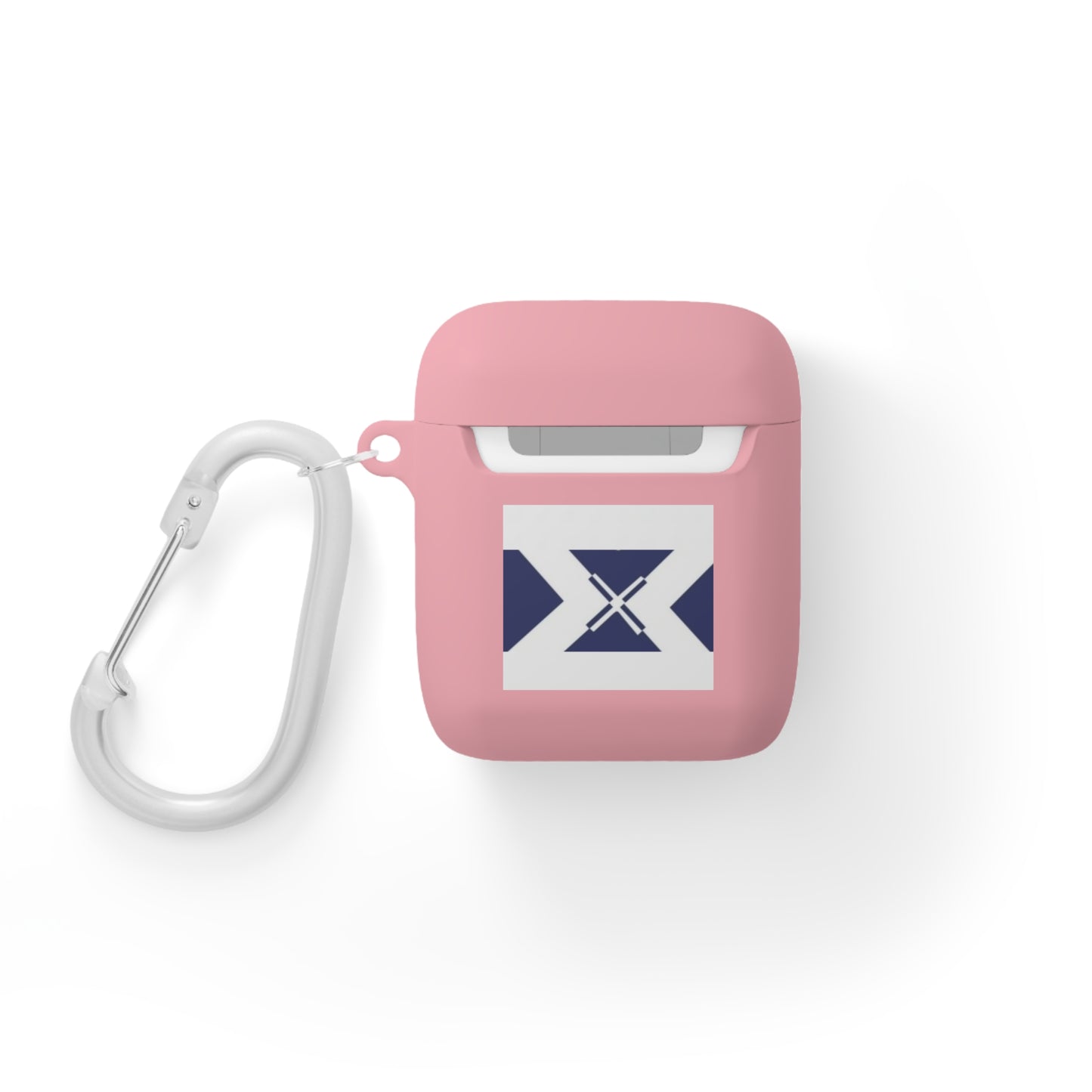 Xt3 AirPods Case — Minimal Navy Geometric Hourglass Design