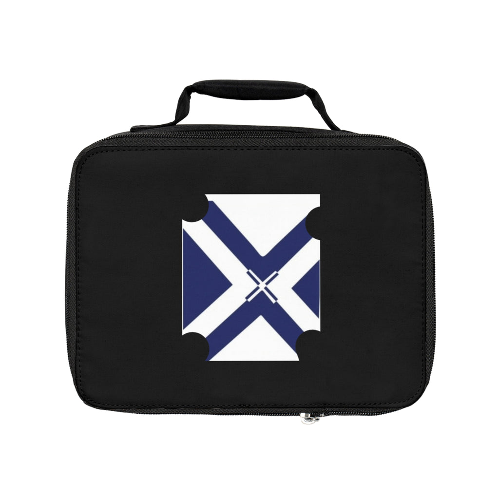 Saltire Cross Lunch Bag — Navy Scottish Flag Insulated Lunchbox