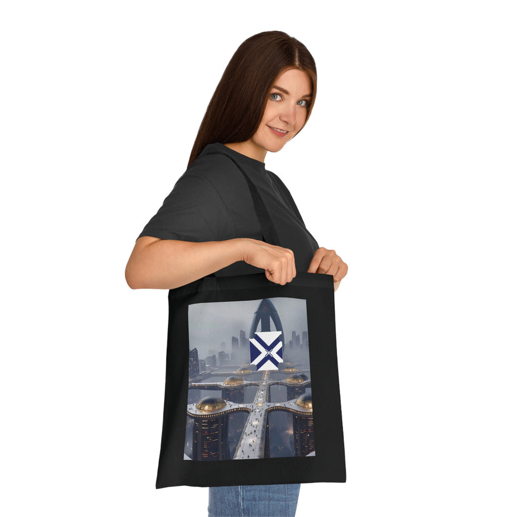 Xt Cotton Tote — Minimal Monogram Canvas Carryall