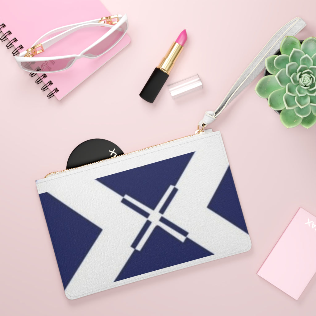 Scottish Flag Clutch Bag, Stylish Purse, Travel Accessory, Gift for Travelers, Independence Day Essentials