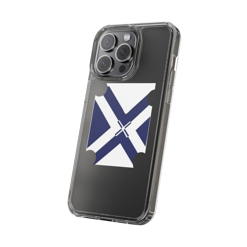 xT7 Saltire Clear Phone Case - Blue White Scottish Flag iPhone Cover