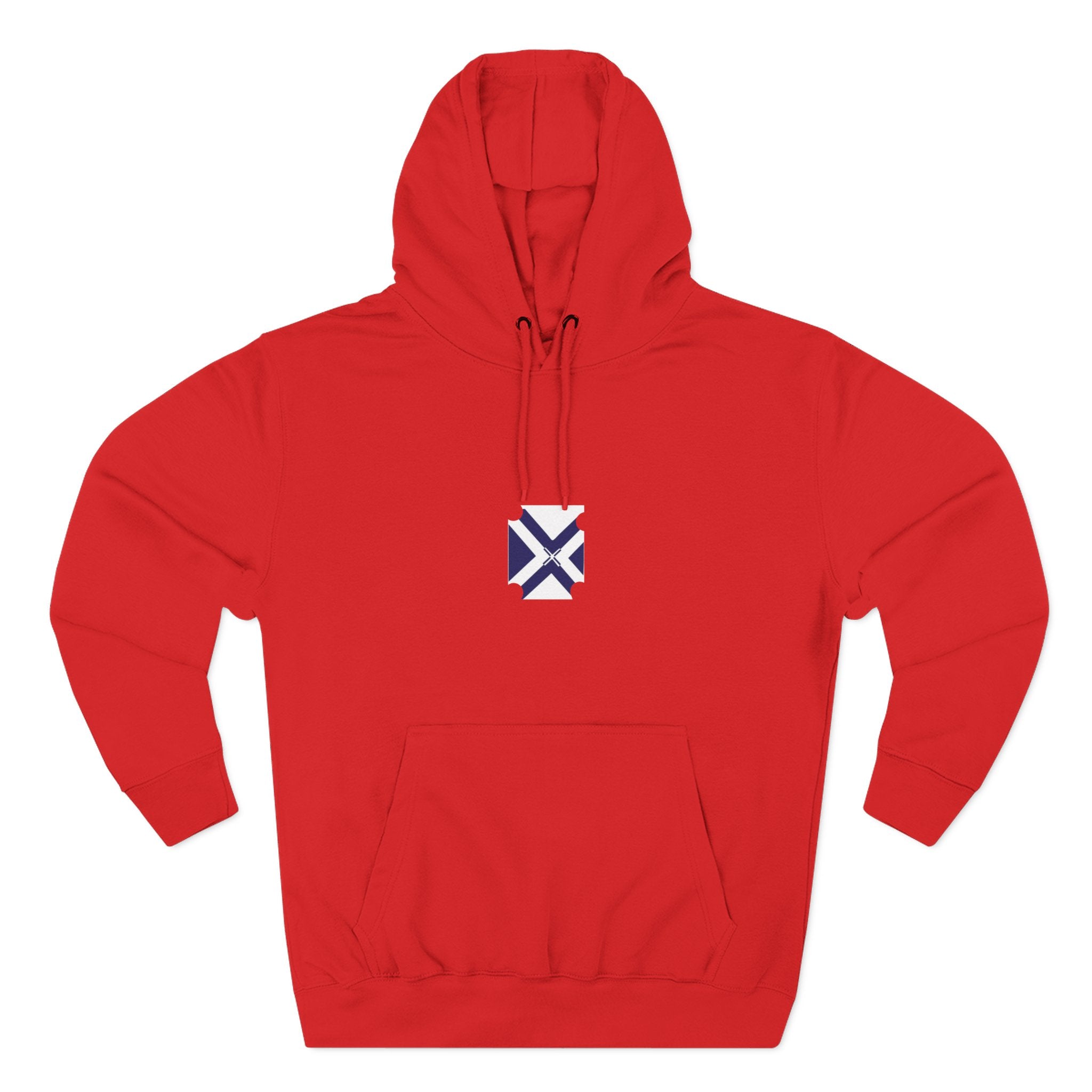 Minimalist Geometric Logo Hoodie — Small Center Chest Icon