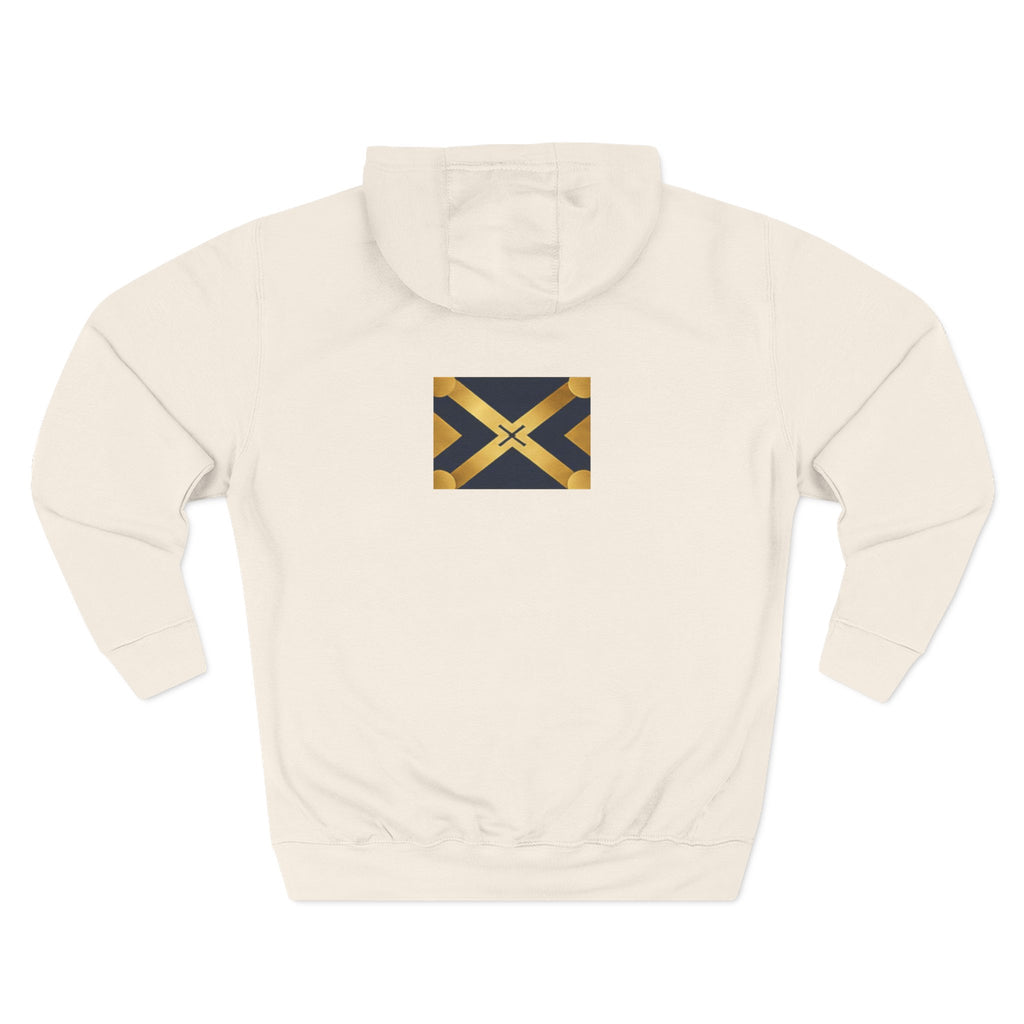 Three-Panel Fleece Hoodie