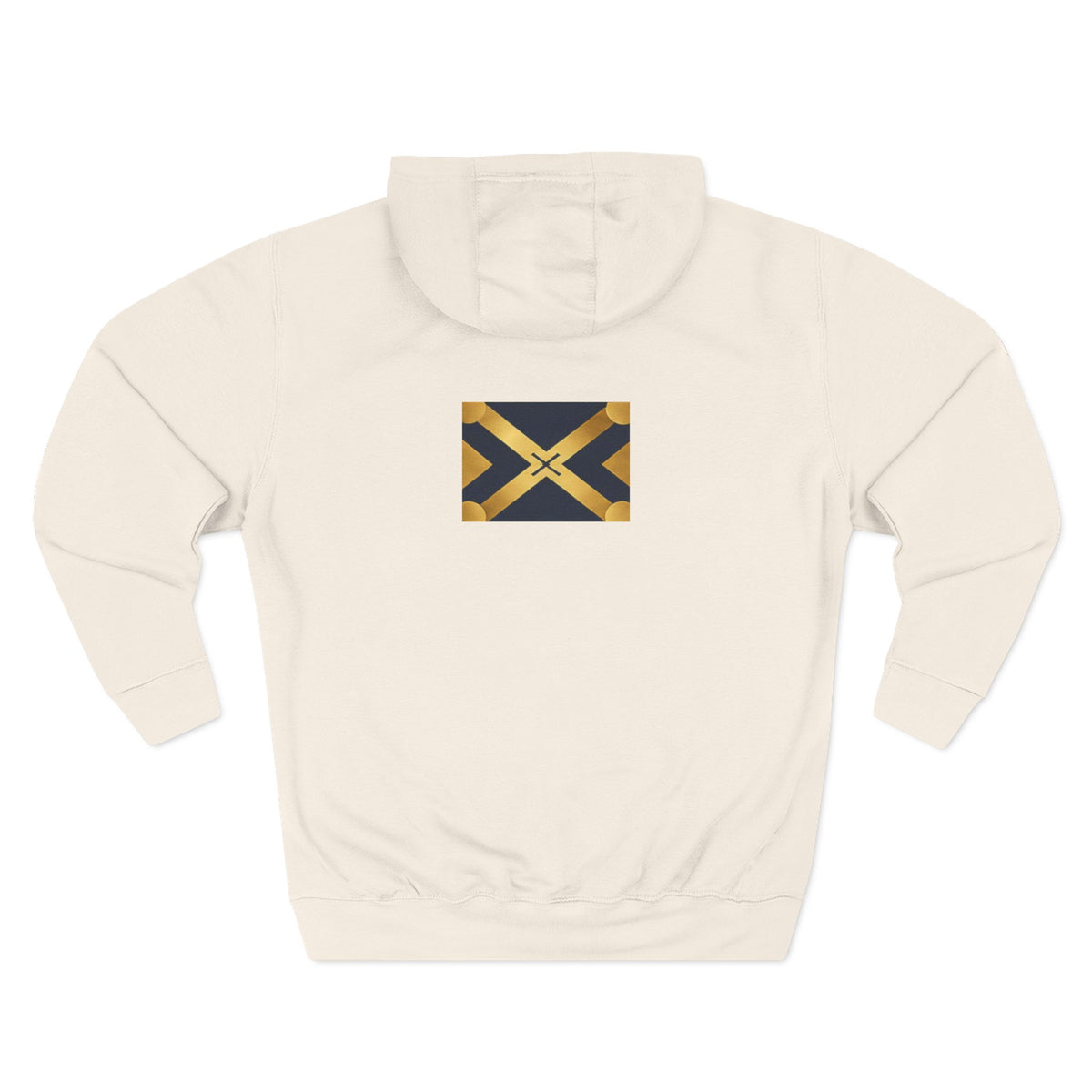 Three-Panel Fleece Hoodie