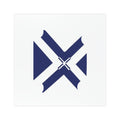 Navy Geometric Cross Car Magnet — Minimalist Modern Auto Decal