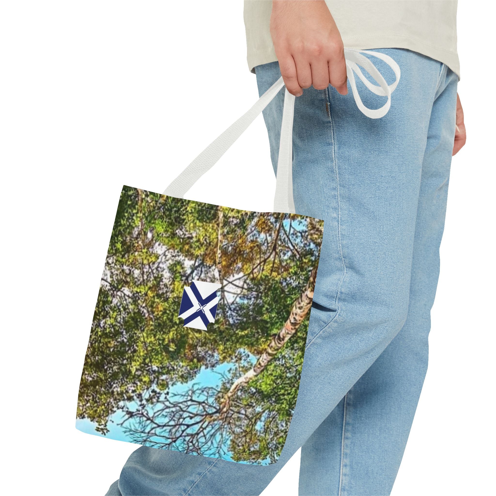 Canopy View Tote Bag — Botanical Sky All-Over Print