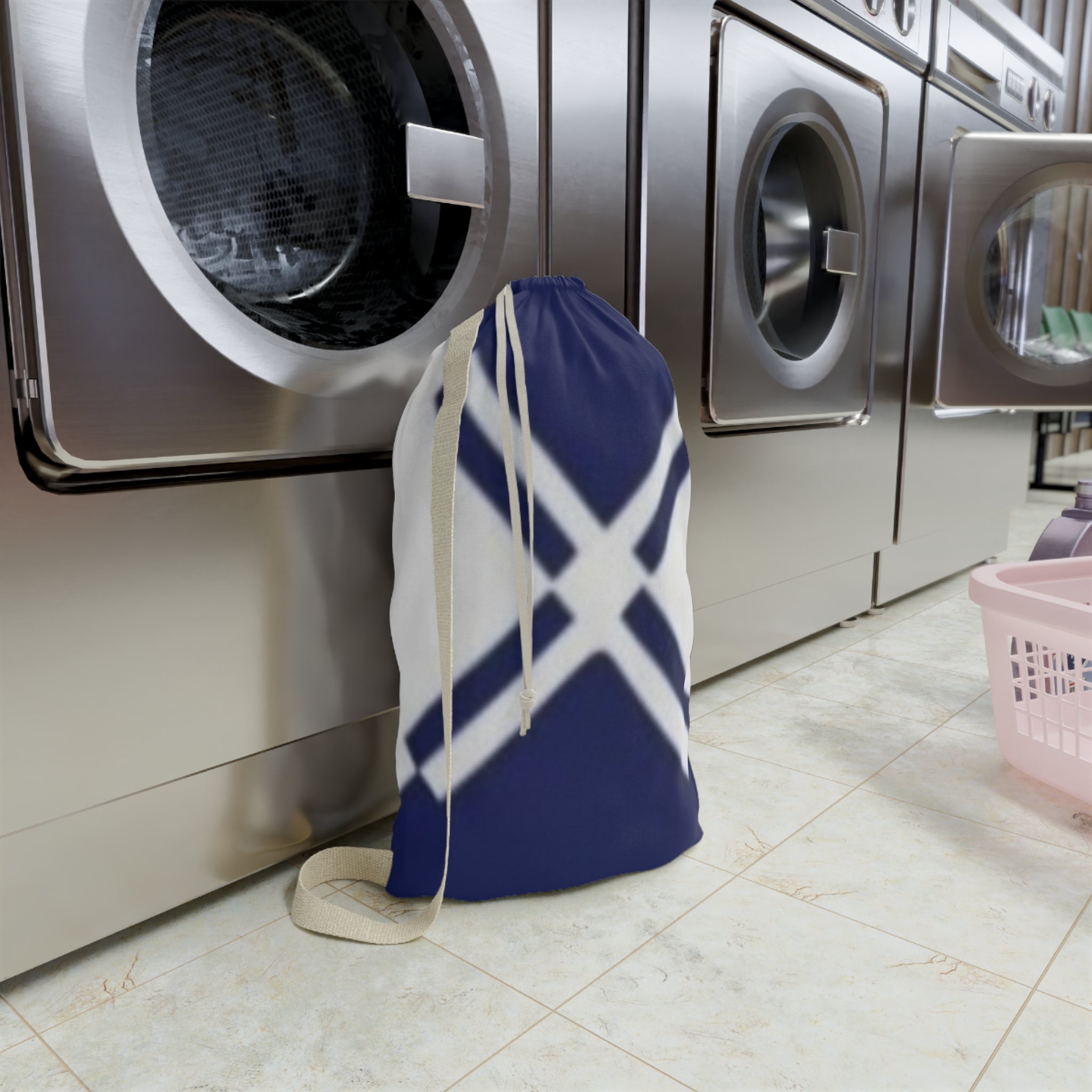 Stylish Laundry Bag with X Design, Laundry Organizer, Modern Hamper, Housewarming Gift, Essentials for College Students