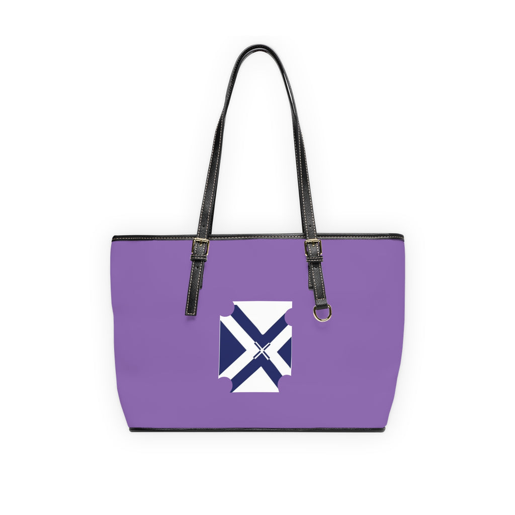 XT7 Purple Tote Bag — PU Leather Shoulder Bag