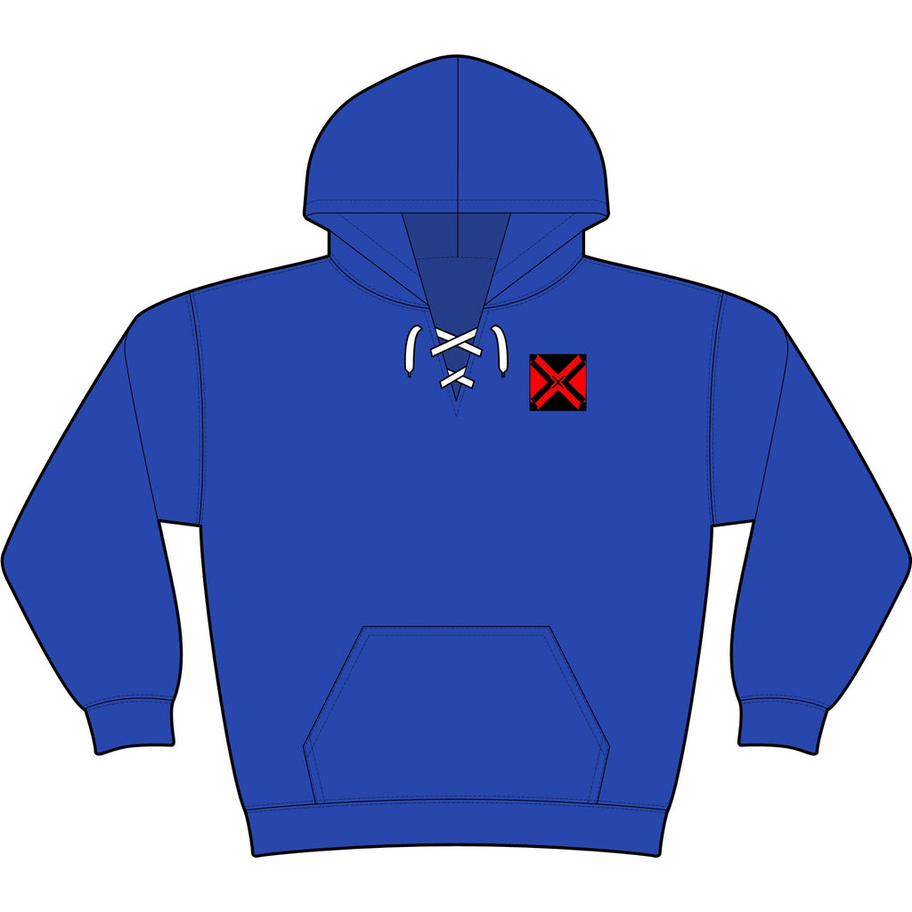 Lace Up Pullover Hooded Sweatshirt