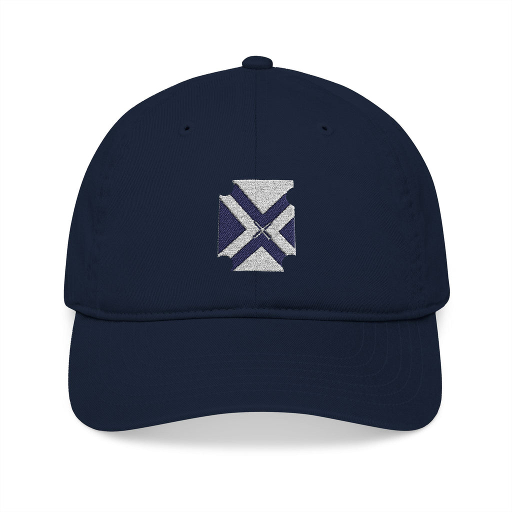 Organic Embroidered Baseball Cap — Distressed xponetworld Patch