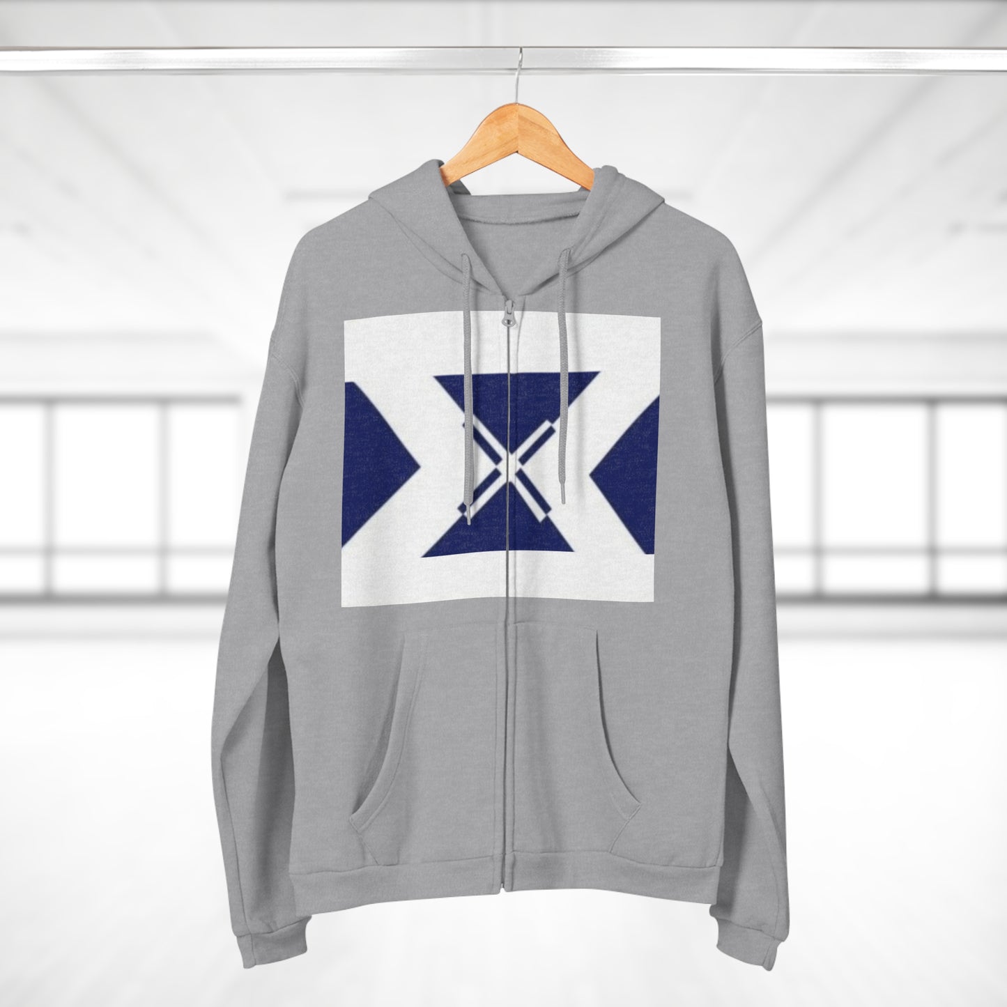 Unisex Hooded Zip Sweatshirt with Geometric Scottish Flag Design | Cozy Layer for Outdoor Adventures, Casual Wear, Gifts for Scots, [...]