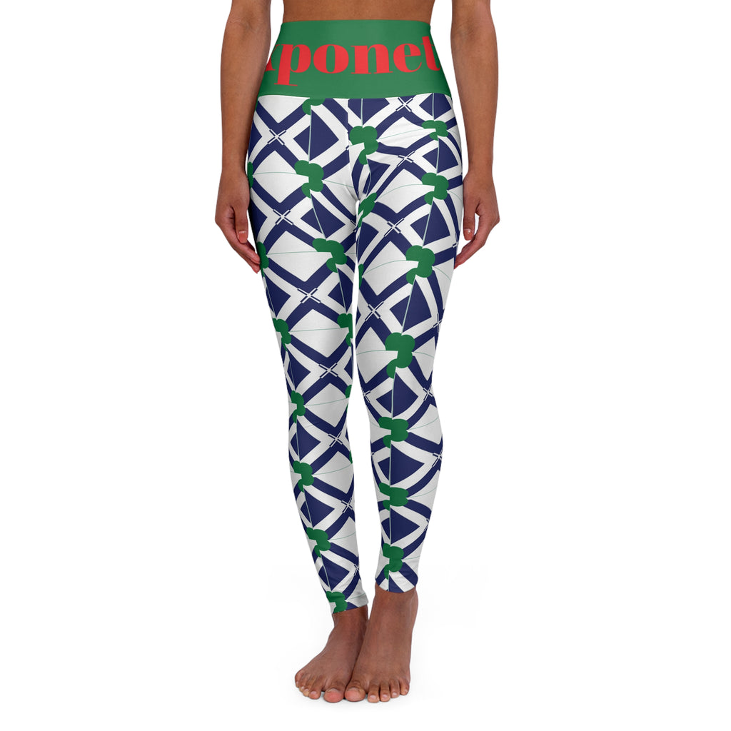 High Waisted Yoga Leggings (AOP)