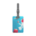 Floral Sky Luggage Tag – Blue Tulip Airplane Travel ID