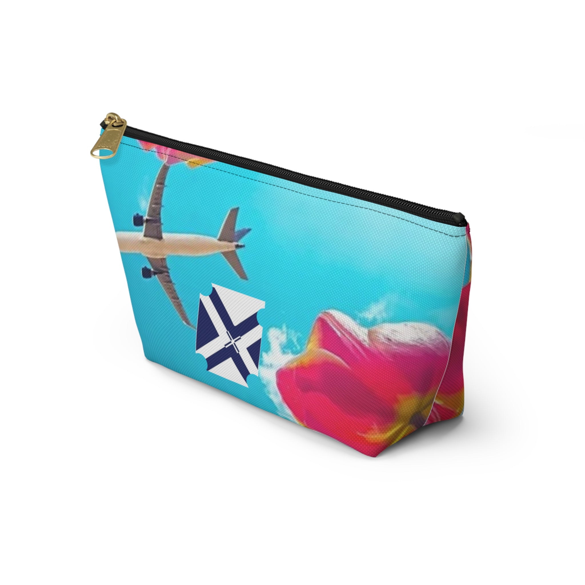 Xt Accessory Pouch — T‑Bottom Zip Pouch for Makeup & Travel