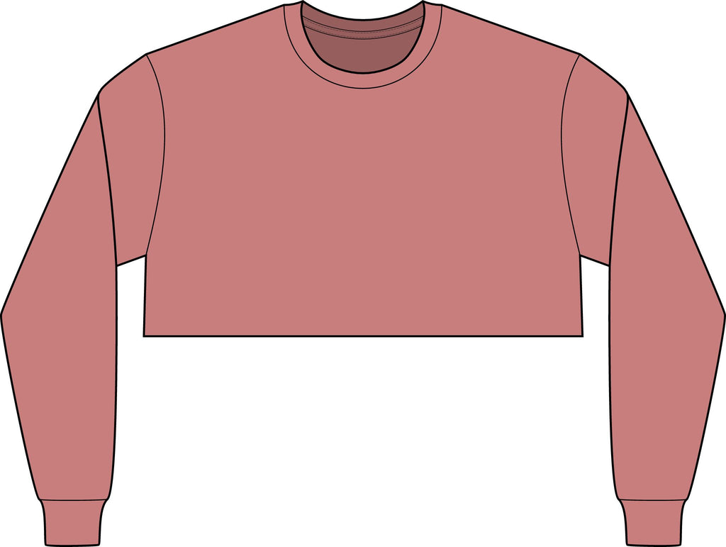 Women's FWD Fashion Crop Long Sleeve Tee