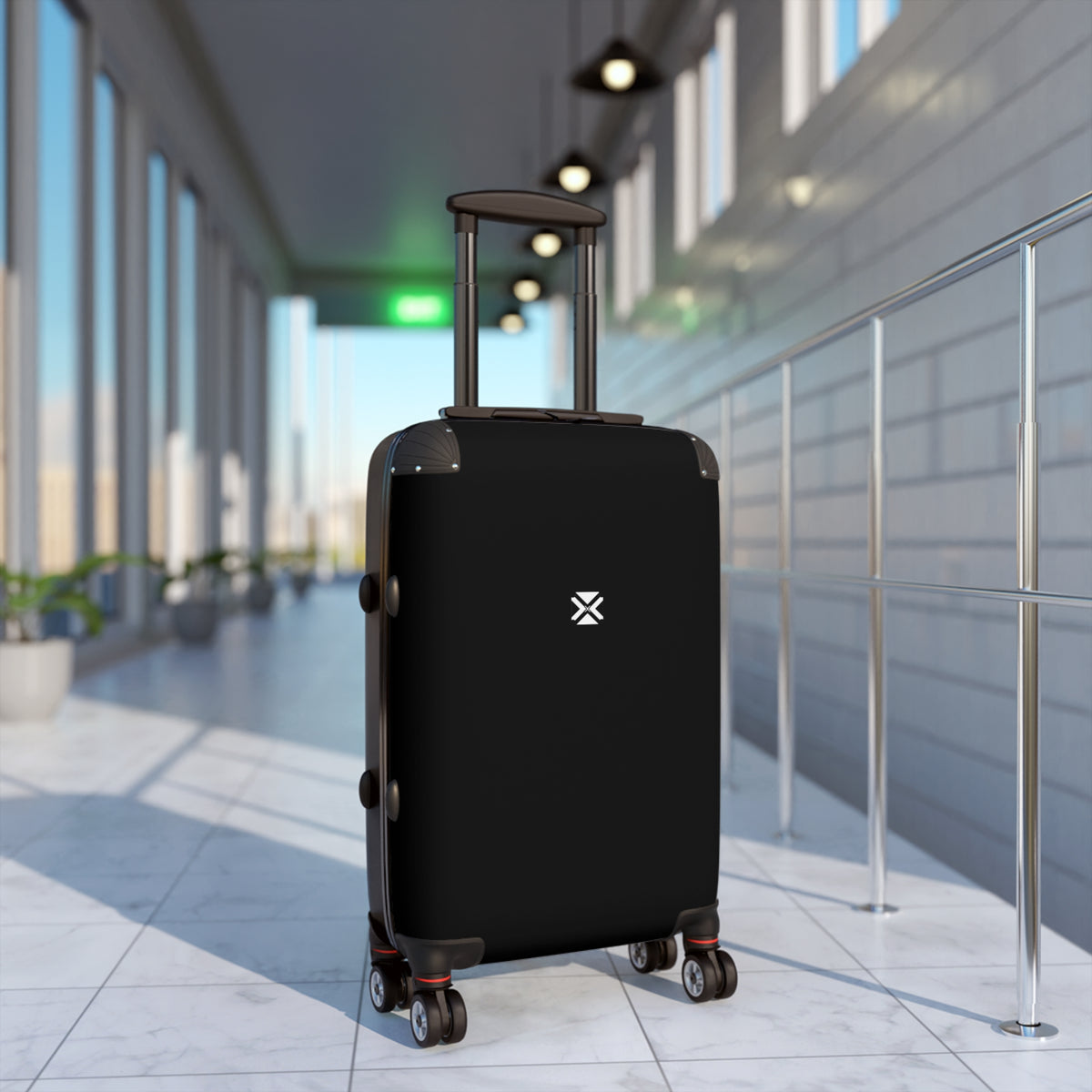 Classic Black Carry-On Suitcase — Lightweight Spinner Luggage for Travel & Business