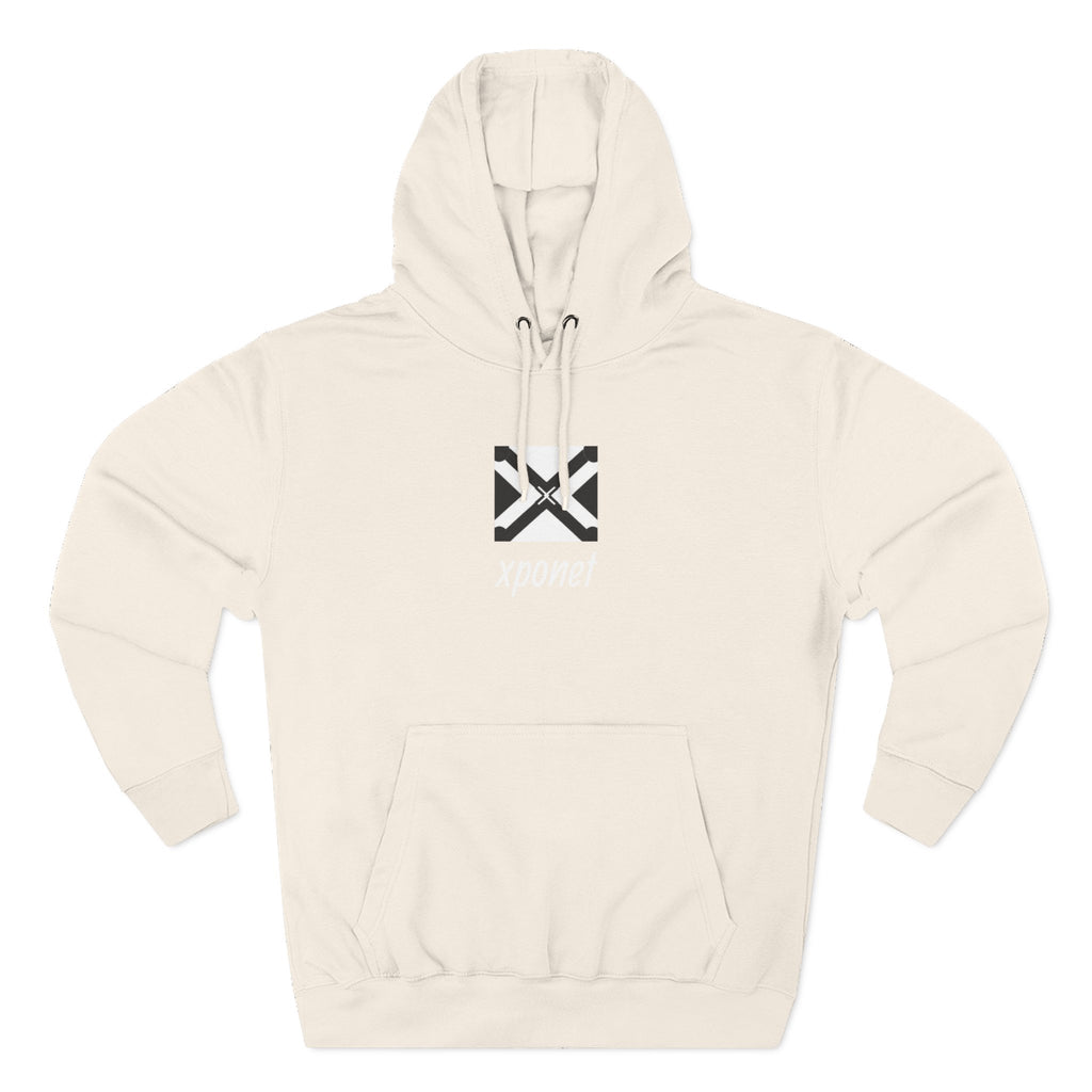 Three-Panel Fleece Hoodie