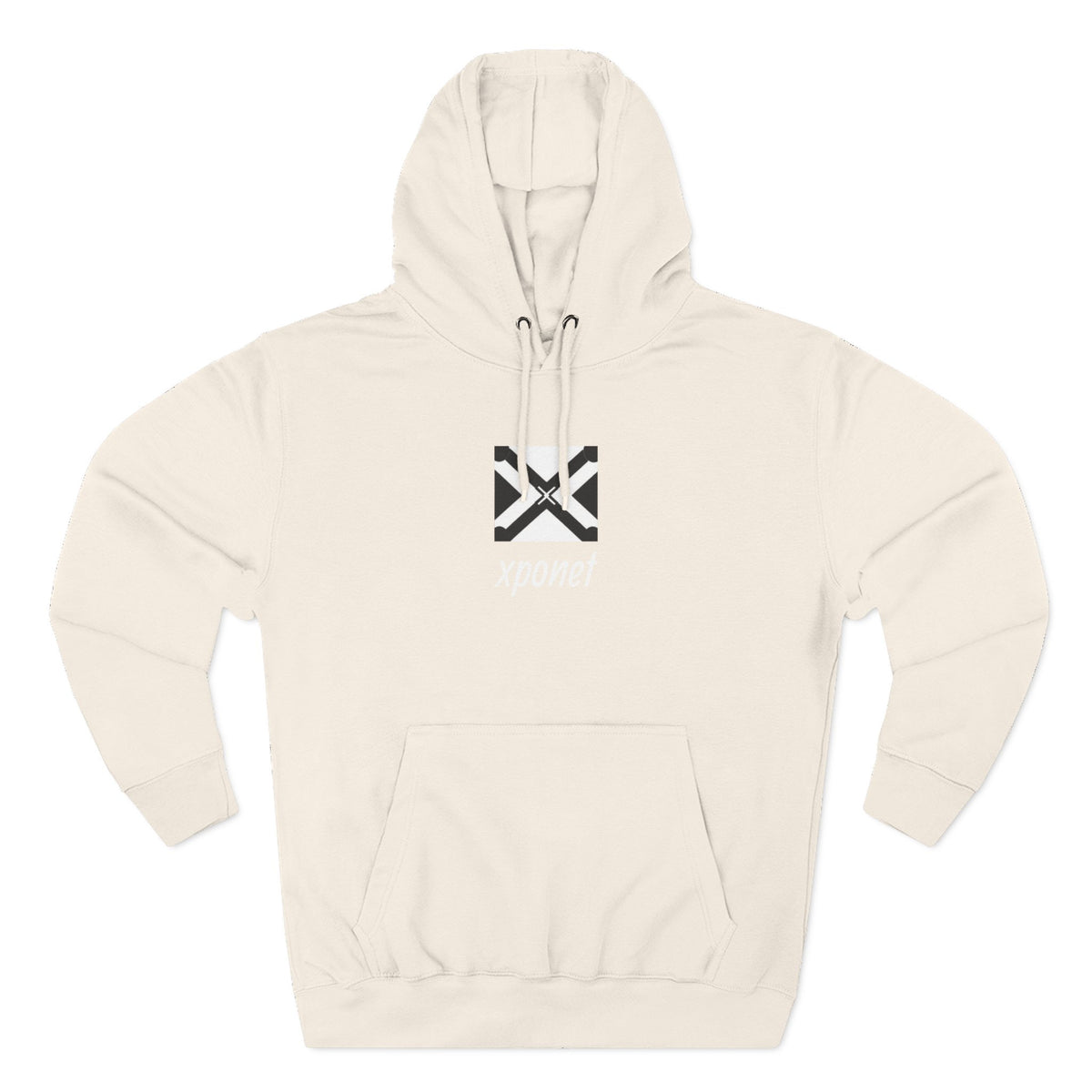 Three-Panel Fleece Hoodie