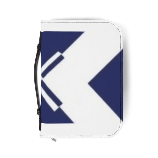 Navy Chevron Bible Cover Zippered Case