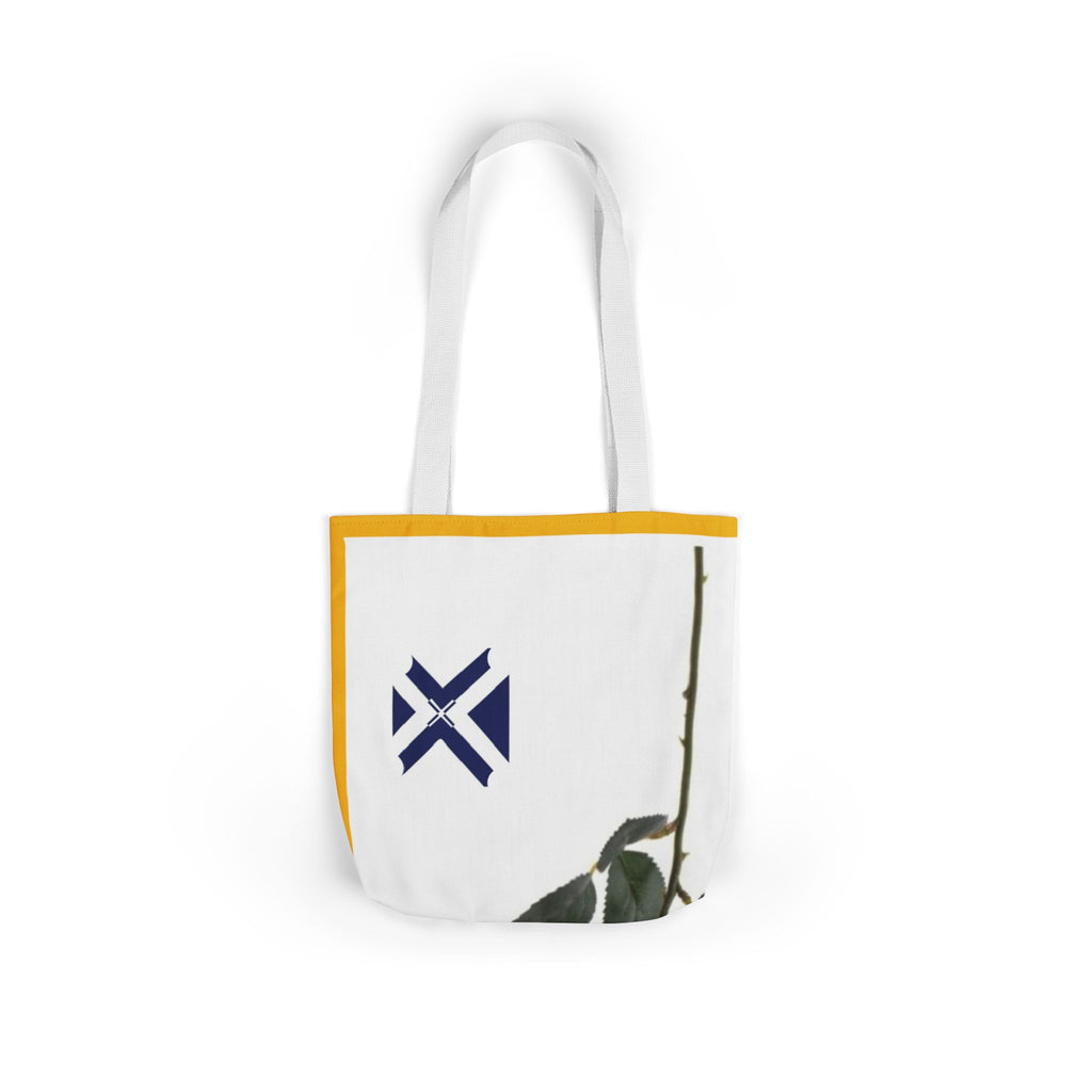 Rose XT Tote Bag — Yellow Accent Canvas Shopper