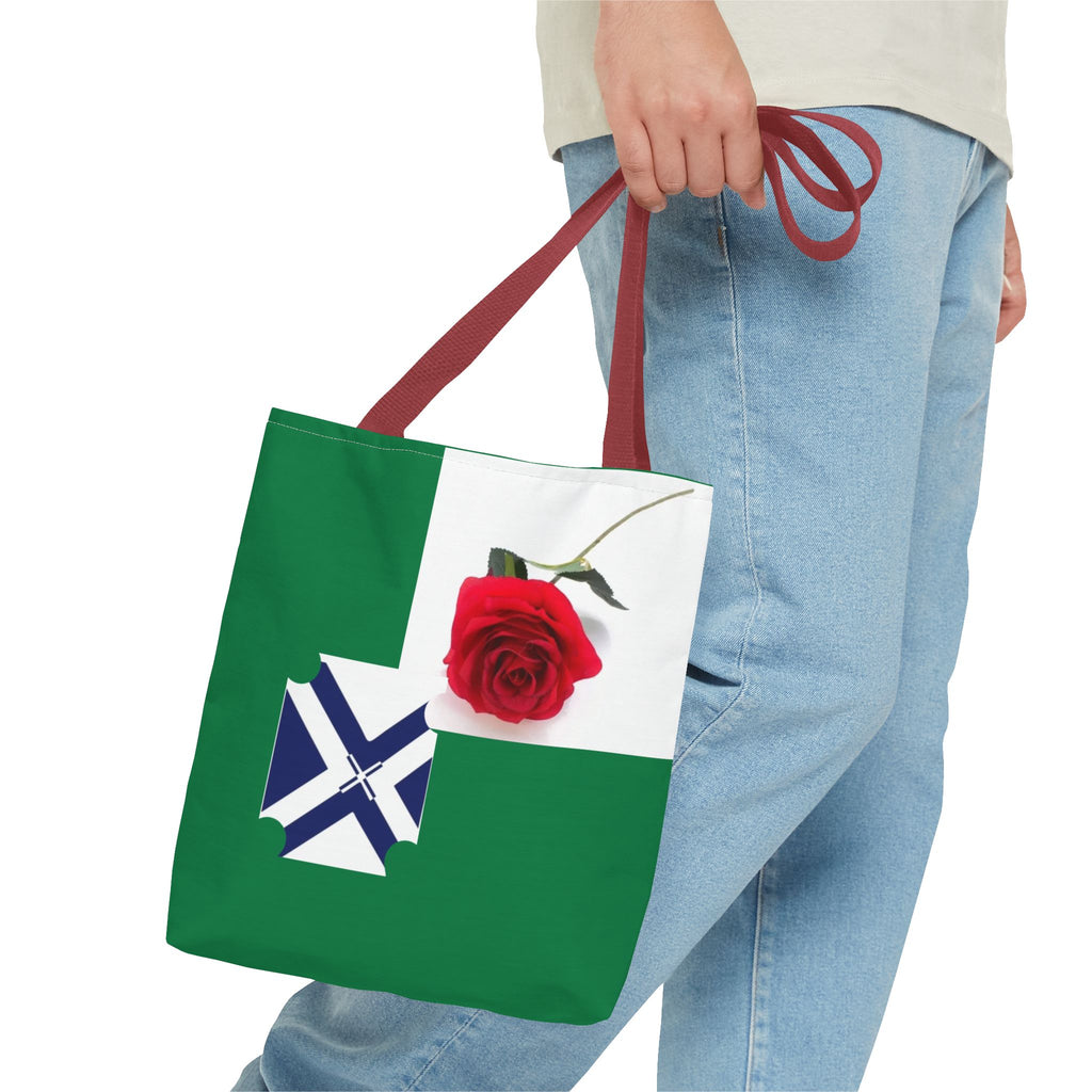 XT Rose Tote Bag — All-Over Print Floral Rose Design