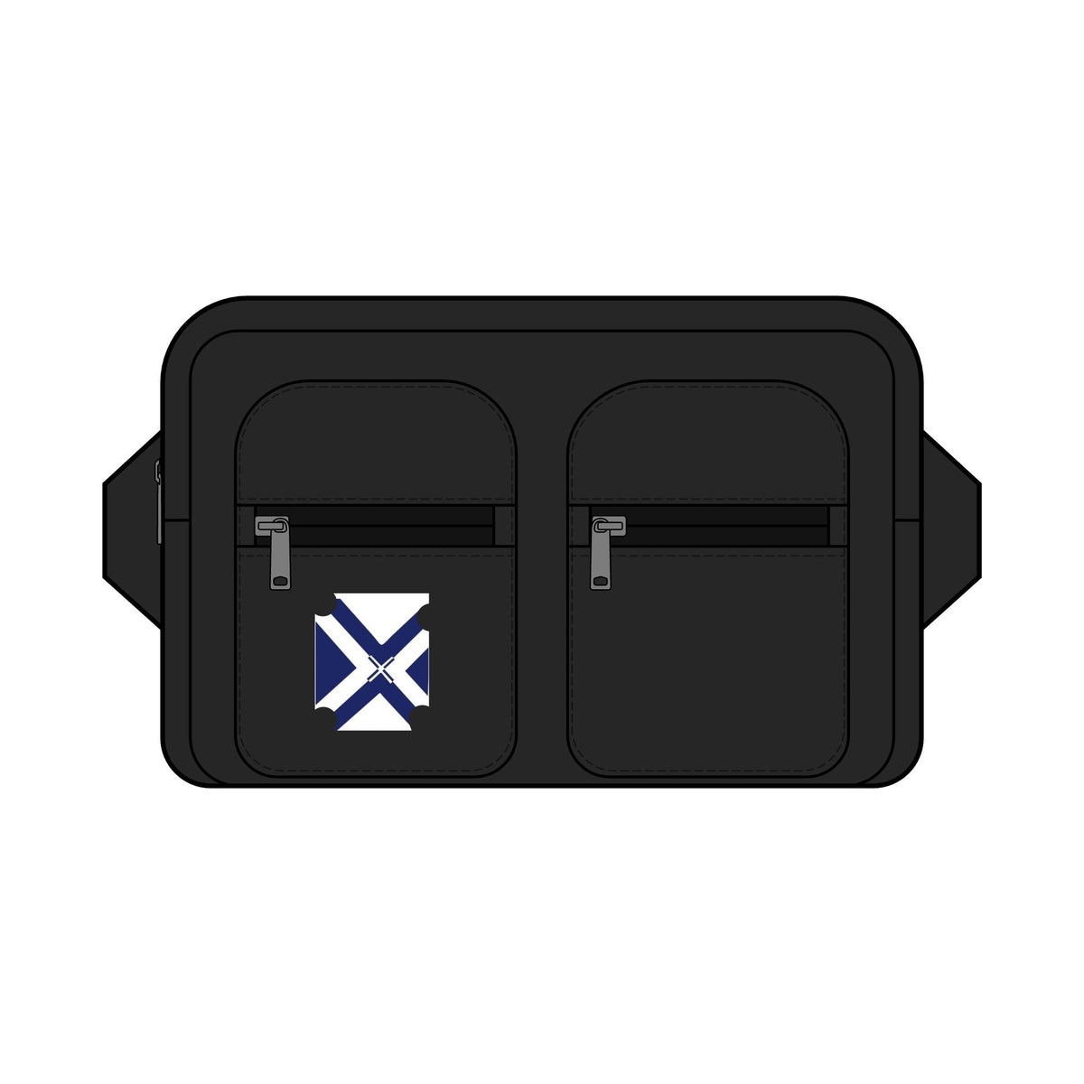 Recycled Double Waist Bag