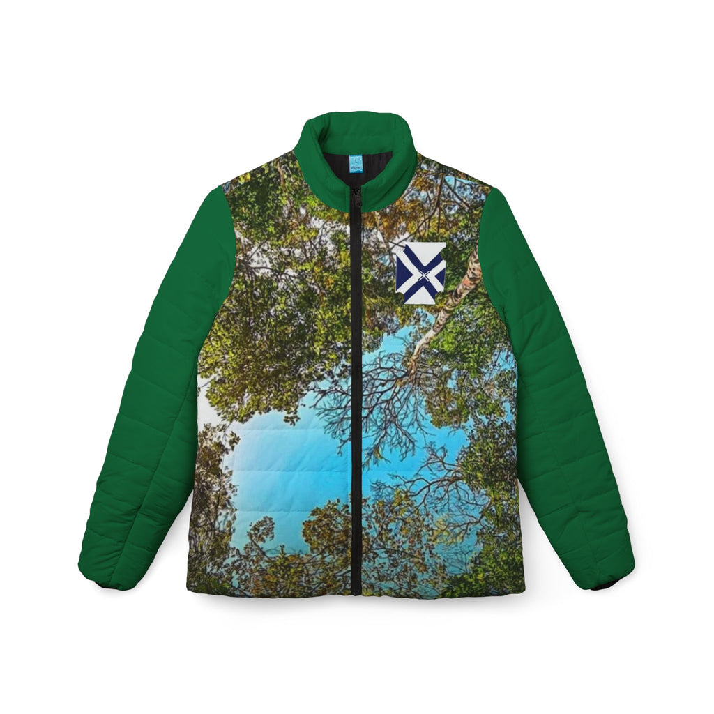 Women’s Puffer Jacket —XT amazon Forest Canopy Scenic All-Over Print