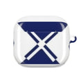 Nautical Crossed Ears AirPod Case — Blue Rowing Boat Waterproof Protective Cover