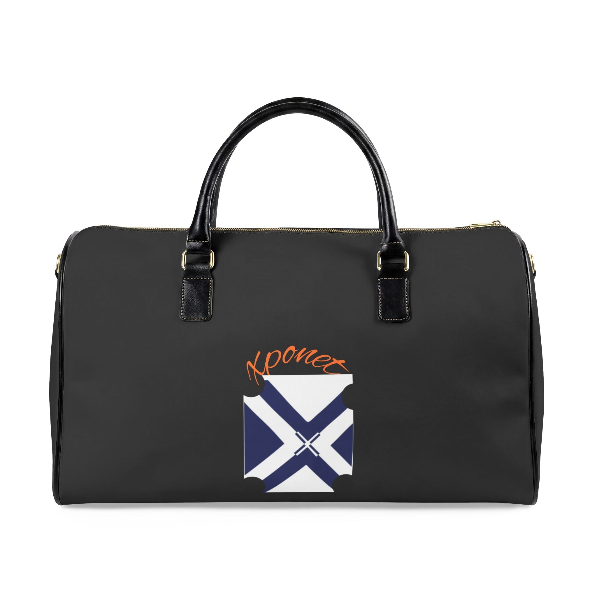 Faux Leather Travel Bag