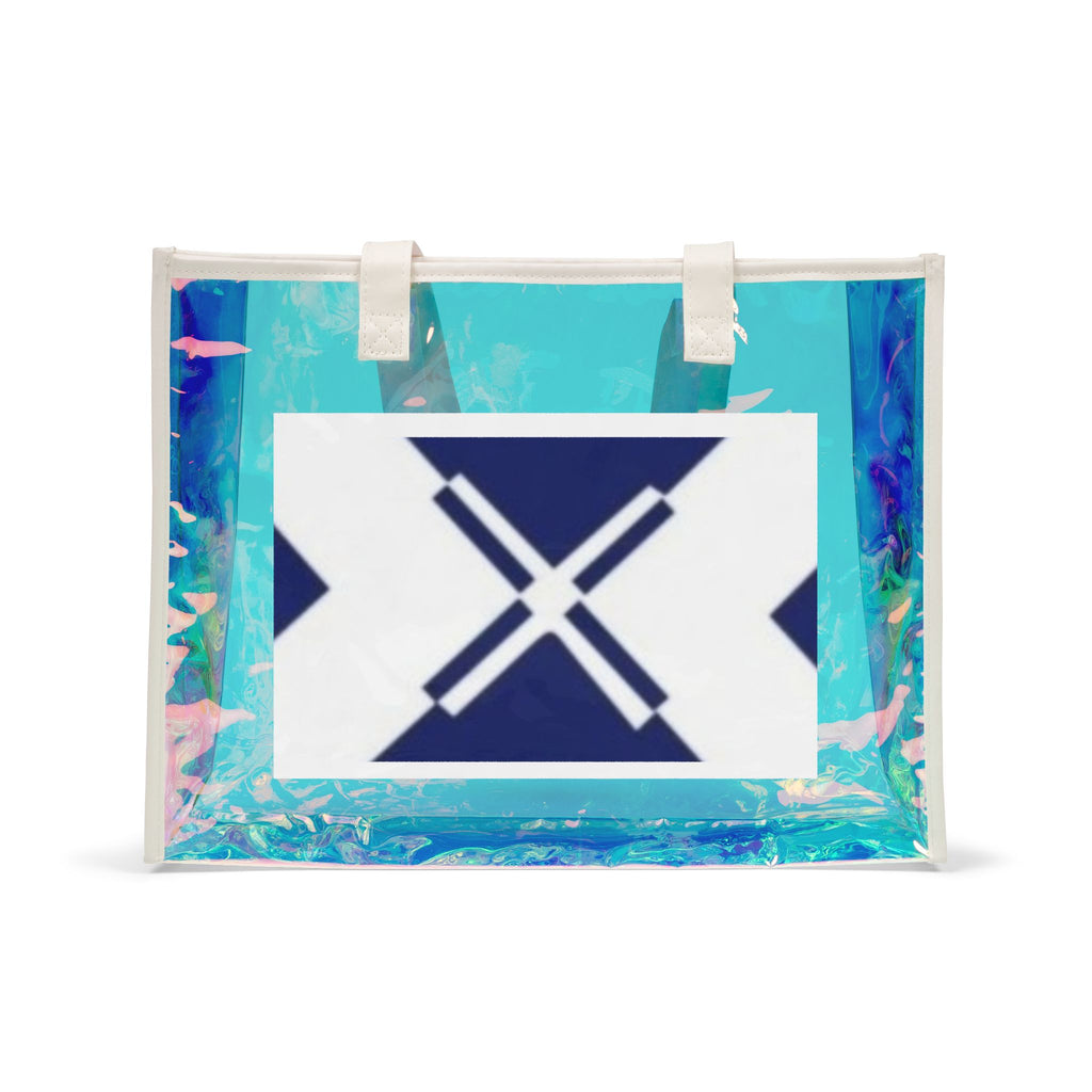Holographic Beach Tote Bag, Stylish Summer Carryall, Ideal for Beach Days, Pool Parties, Vacation Essentials, Waterproof Bag