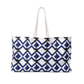 Navy xt Weekender Bag — Nautical Tile Travel Tote