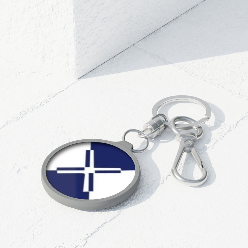XT2 Keyring Tag — Round Flag Keychain
