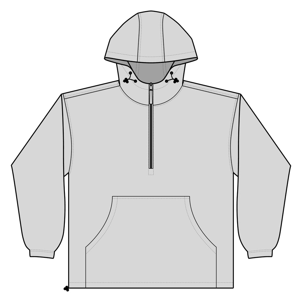 Unisex Lightweight Quarter-Zip Windbreaker Pullover Jacket