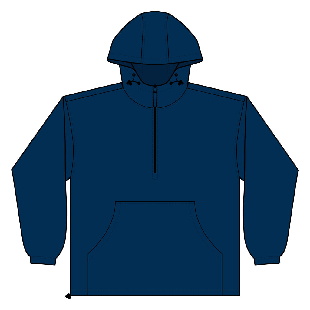 Unisex Lightweight Quarter-Zip Windbreaker Pullover Jacket